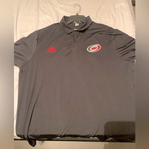 Like New Mens Adidas Carolina Hurricanes Polo